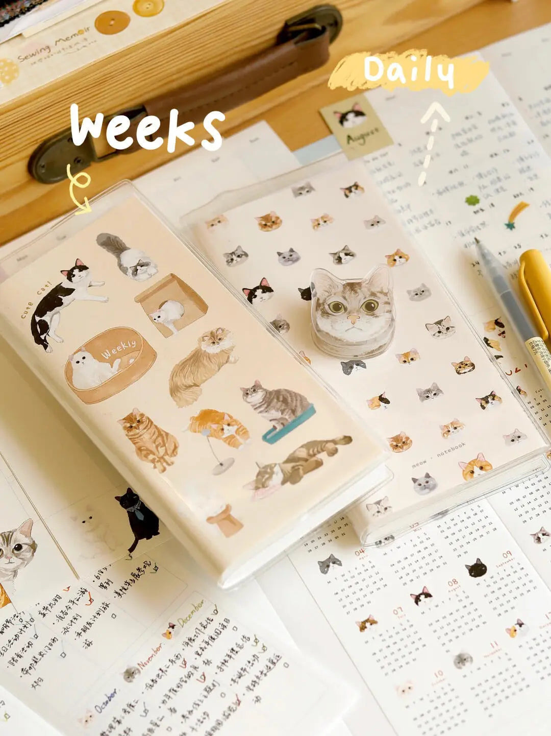 The Original Meow Planners (Daily Planner & Weekly Planner) ChicChoi