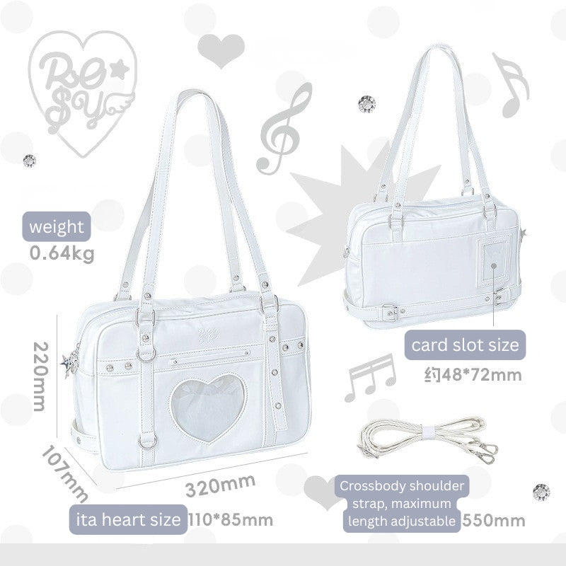 Cyber-Chic Crossbody Shoulder Ita Bag