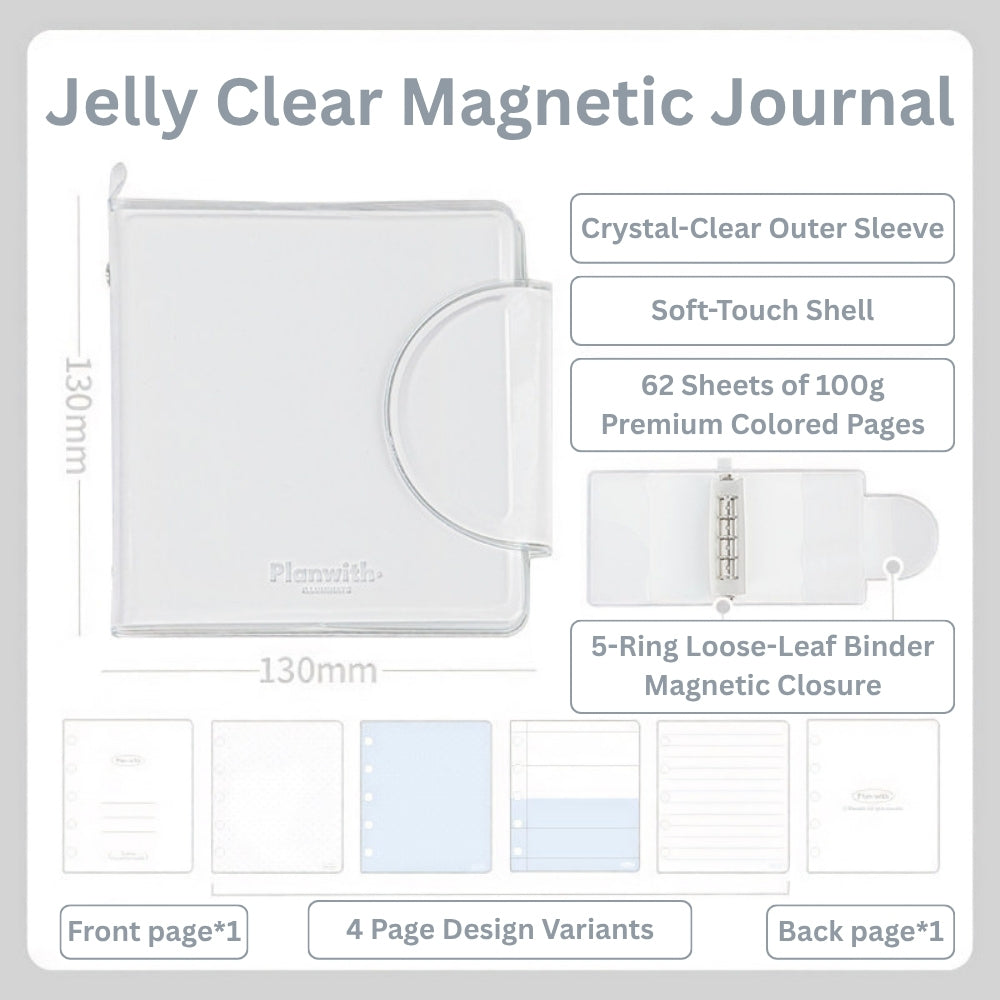 Jelly Clear Pocket Magnetic Journal
