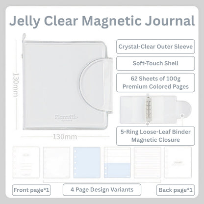 Jelly Clear Pocket Magnetic Journal
