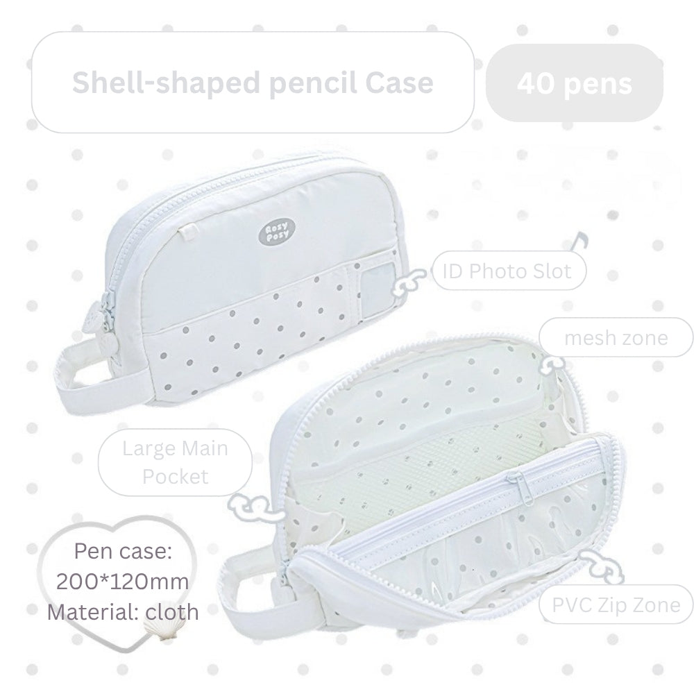 Shellie Magnetic Fold-Down Pencil Case