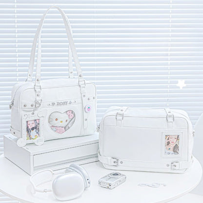 Cyber-Chic Crossbody Shoulder Ita Bag