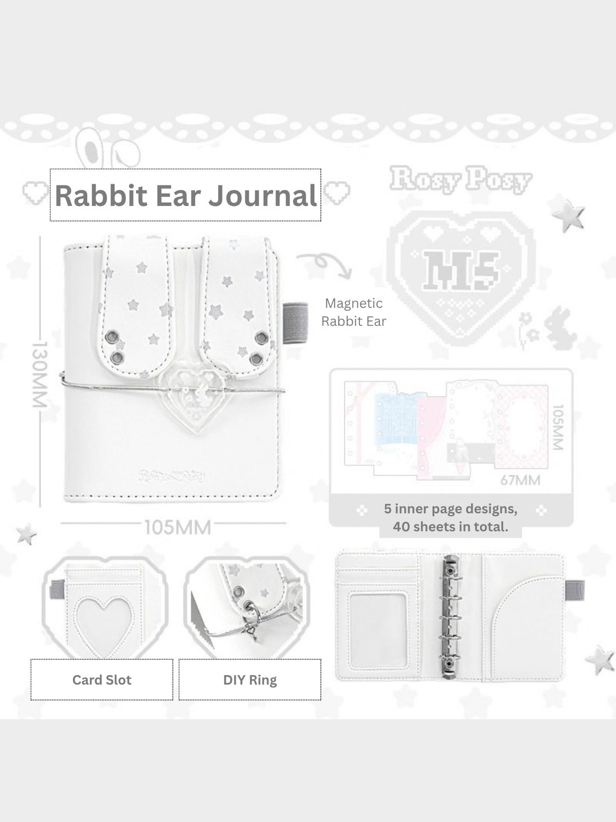 Bunny Ears M5 Binder Journal