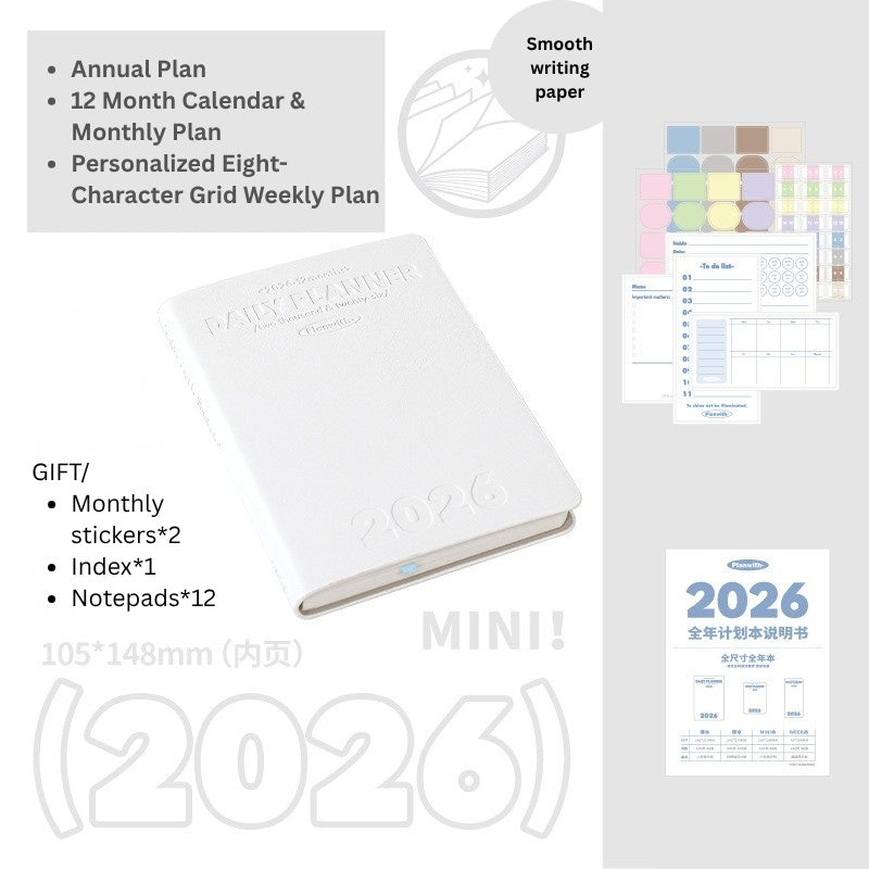 2026 Plan Smarter Daily Planner (A6 & Slim)
