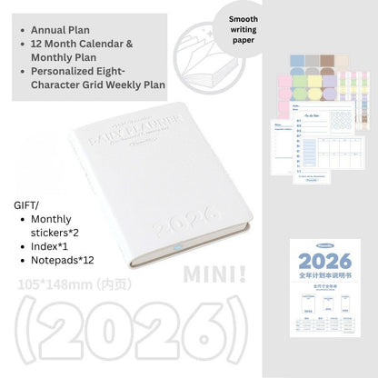 2026 Plan Smarter Daily Planner (A6 & Slim)