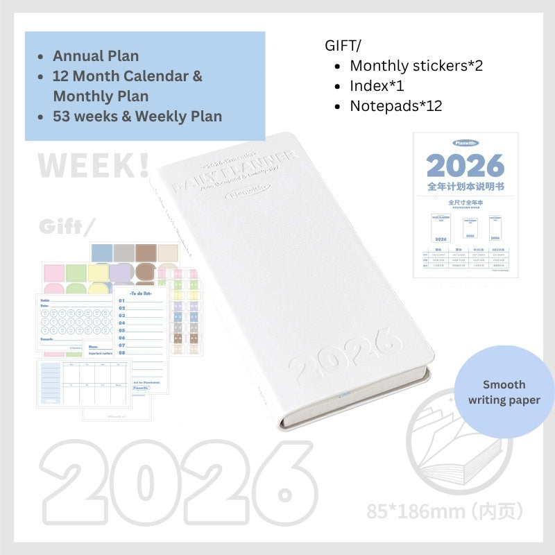 2026 Plan Smarter Daily Planner (A6 & Slim)
