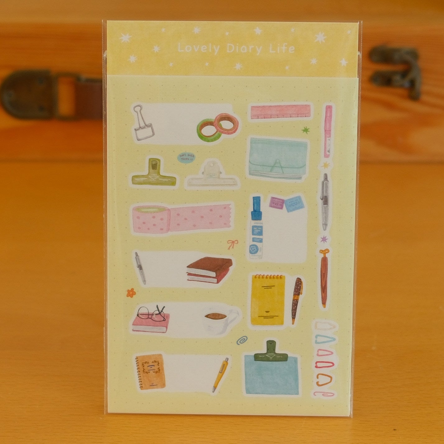 Aesthetic Stationery Illustration Die-Cut Stickers