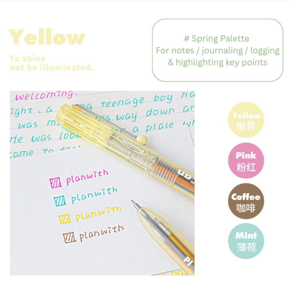 Transparent Frosted Mindflow 4-in-1 Stress-Relief Pen