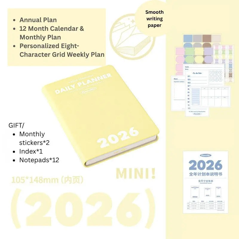 2026 Plan Smarter Daily Planner (A6 & Slim Edition) - SOLD OUT ChicChoi