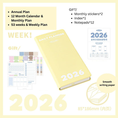 2026 Plan Smarter Daily Planner (A6 & Slim)